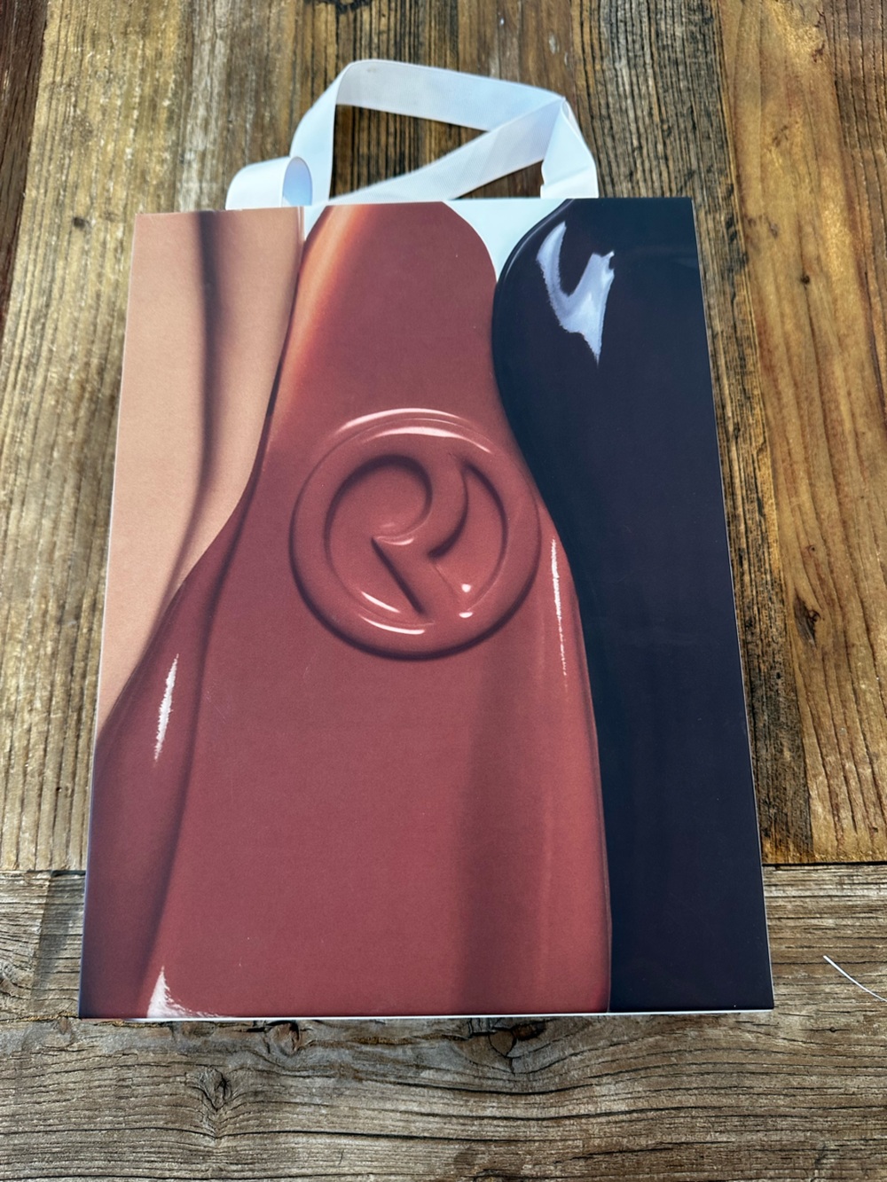 Rare beauty Neutral Matte Swatch Art Print with Embossed Logo empty bag